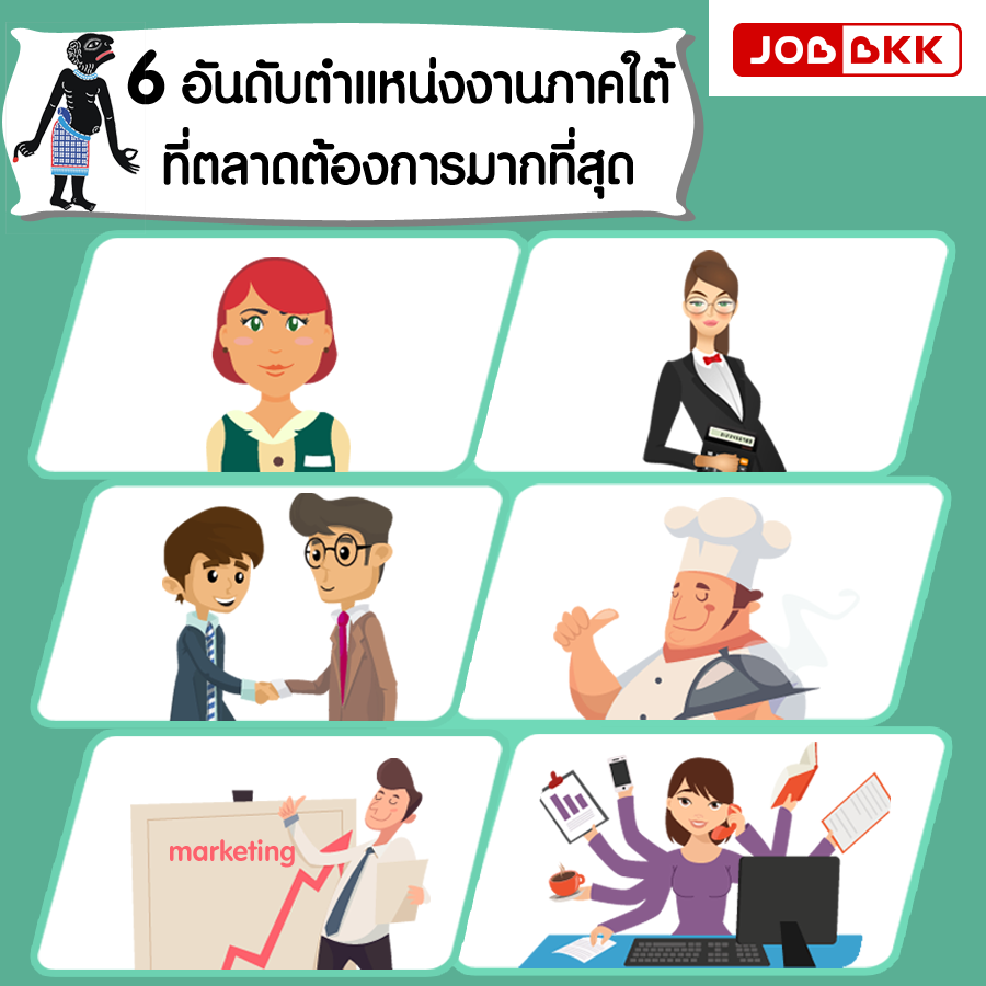 หางาน,สมัครงาน,งาน,6 อันดับตำแหน่งงานภาคใต้ ที่ตลาดต้องการมากที่สุด